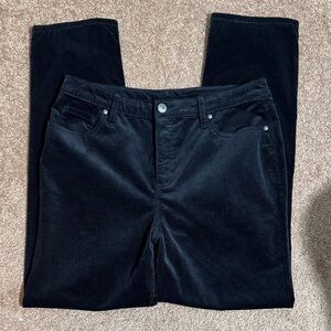 NWOT Beautiful Style & Co. Ultra Black Corduroy Trousers Wide Whale